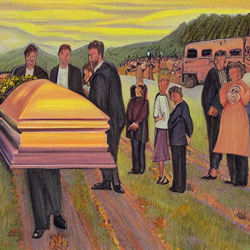 Image similar to a funeral by gordon a. smith