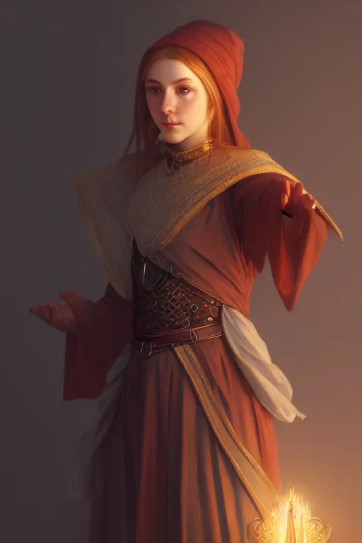 Image similar to a portrait of a wizard, bored, illustration, soft lighting, soft details, painting oil on canvas by Edmund Blair Leighton and Charlie Bowater octane render trending on artstation d&d characters, 4k, 8k, HD