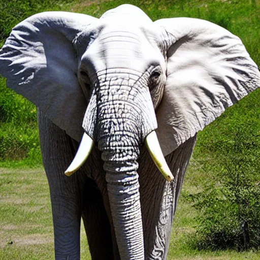 Image similar to albino elephant