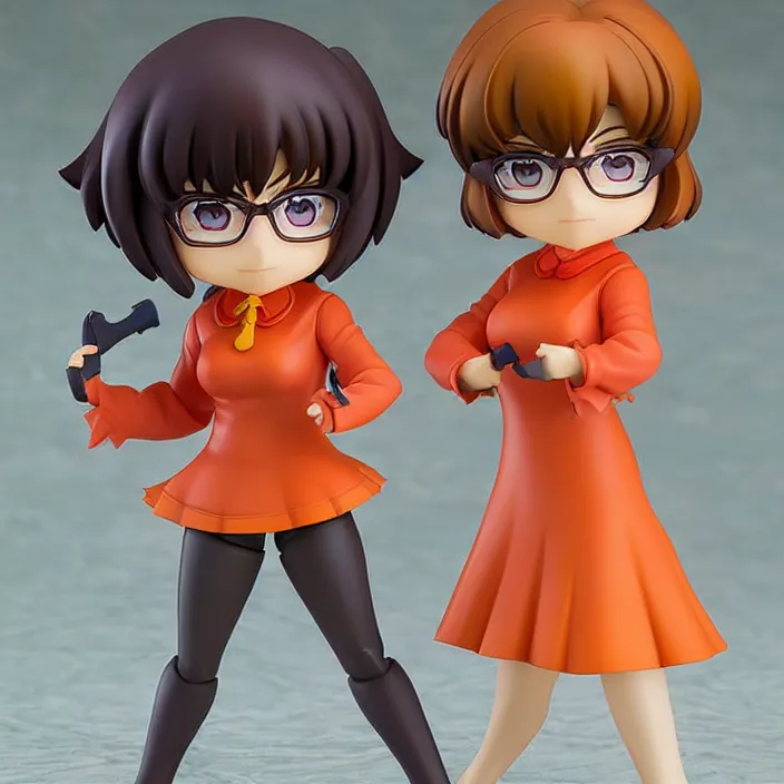 Image similar to Velma, An anime Nendoroid of Velma, figurine, detailed product photo