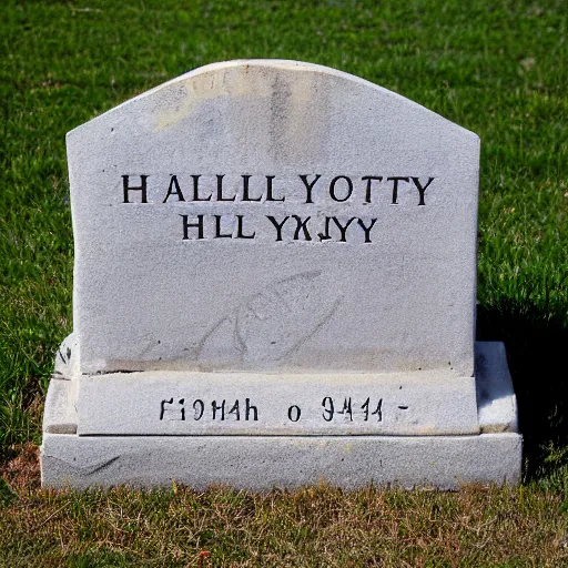 Image similar to tombstone of hall yockey, born april 1 st 1 9 2 5 died september 2 2 nd 1 9 6 4