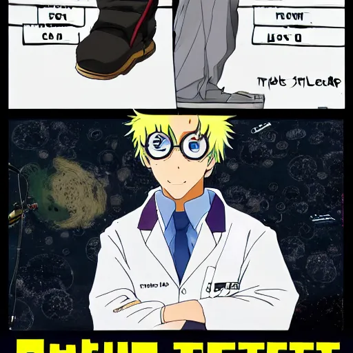 Image similar to tyler, the anime scientist - t