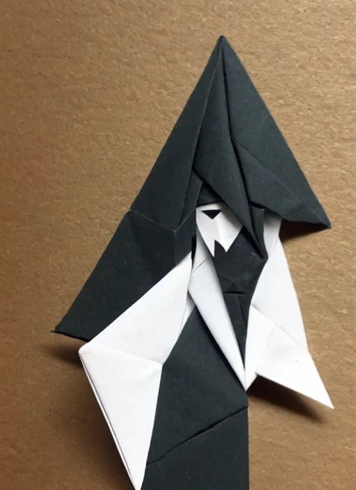 Image similar to nosferatu origami