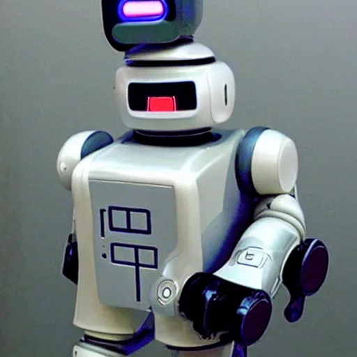 Prompt: A robot the evolved from a Commodore 64.