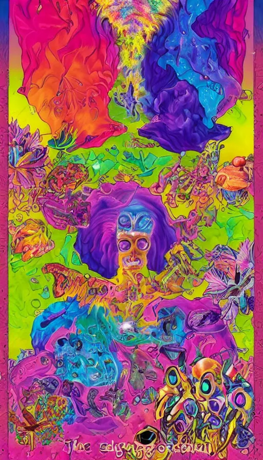 Image similar to The end of an organism, by Lisa Frank,