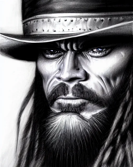 Image similar to realistic portrait of randy macho man savage, crying big blue tears, by leonardo davinci, ultra detailed, character design, concept art, trending on artstation,