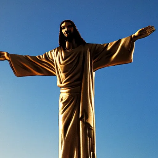 Image similar to cyberpunk christ the redeemer