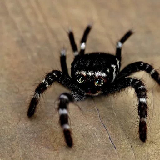 Prompt: cat jumping spider hybrid