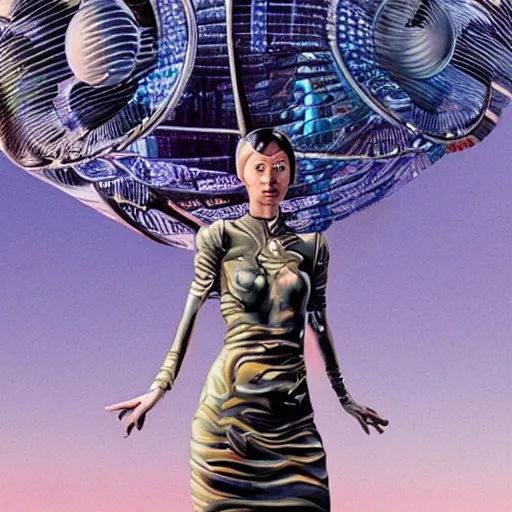 Image similar to a woman in a sci fi future, juxtapoz magazine