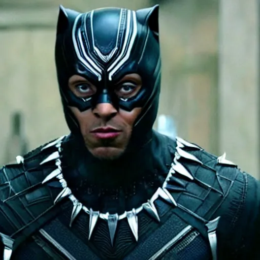 Prompt: Ryan Gosling as Black Panther