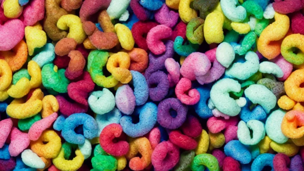 Image similar to film still of the Fruit Loops movie. directed by Christopher Nolan