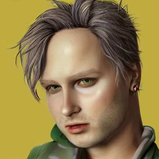 Image similar to Drew Pickles in real life, portrait, photograph, realistic, hyperrealistic, highly detailed, very detailed, extremely detailed, detailed, digital art, trending on artstation