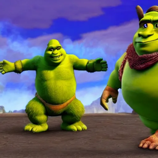 Image similar to Shrek on Super Smash bros ultimate