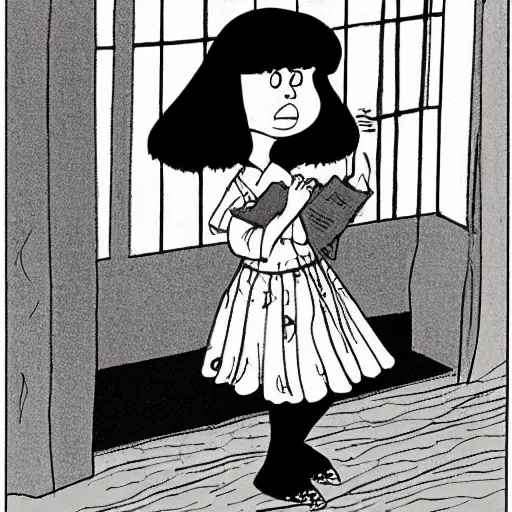 Image similar to mafalda by quino,