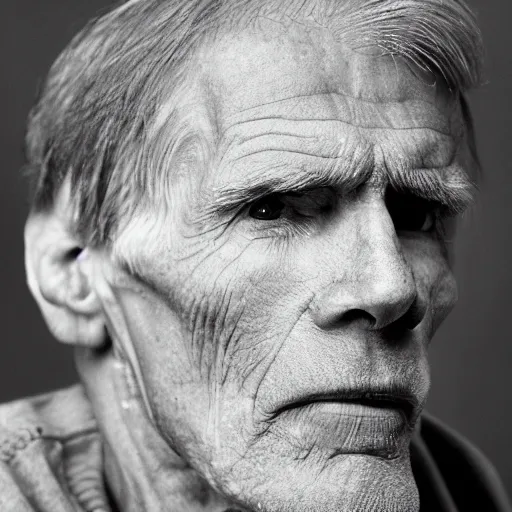 Image similar to A photograph of old Jerma985 in his eighties who looks like Jerma985 wearing a sweater in the 2010s, Jerma985, looks like Jerma985, taken in the late 2010s, taken on a 2010s Camera, realistic, hyperrealistic, very realistic, highly detailed, very detailed, extremely detailed, detailed, digital art, trending on artstation, headshot and bodyshot, detailed face, very detailed face