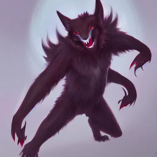 Prompt: zoroark (From Pokémon), bipedal fox based on kabuki actor, zoroark, zoura trending on artstation, ultra detailed, 8k, character illustration by Greg Rutkowski, Thomas Kinkade.