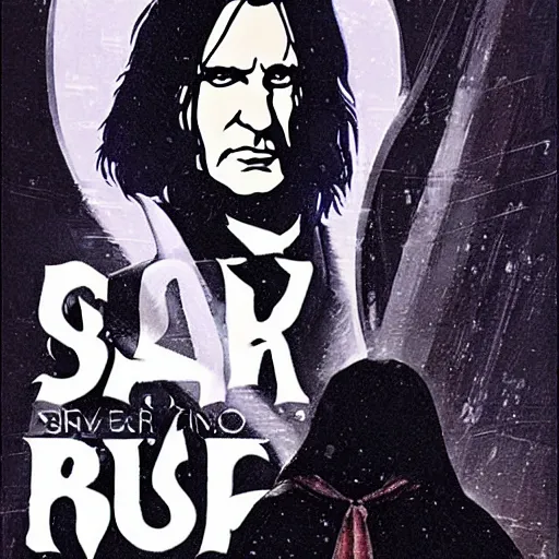 Image similar to Severus Snape, blade runner cover book