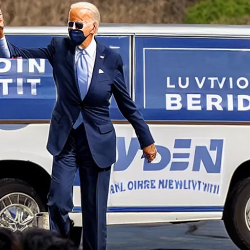 Prompt: joe Biden riding an EUC