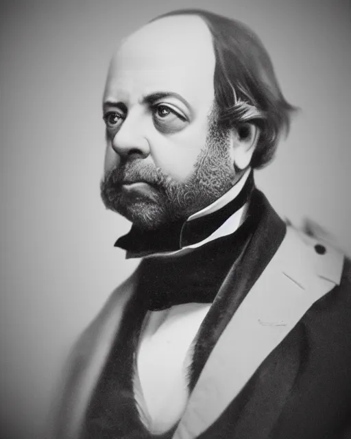 Image similar to upper body ambrotype of paul giamatti! as united states president john quincy adams, 1 8 2 7, paul giamatti!, sideburns, muttonchops, captured by anton otto fischer, trending on artstation