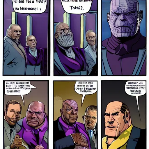 Image similar to thanos as saul goodman