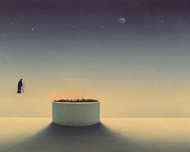 Prompt: peace, warmth, comfort, tranquillity, wholesome, Quint Buchholz, Alex Kiesling, Kamwei Fong