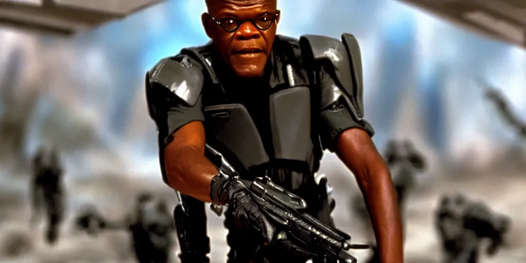 Image similar to samuel jackson in starship troopers