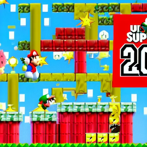 Image similar to screenshot from super mario 32