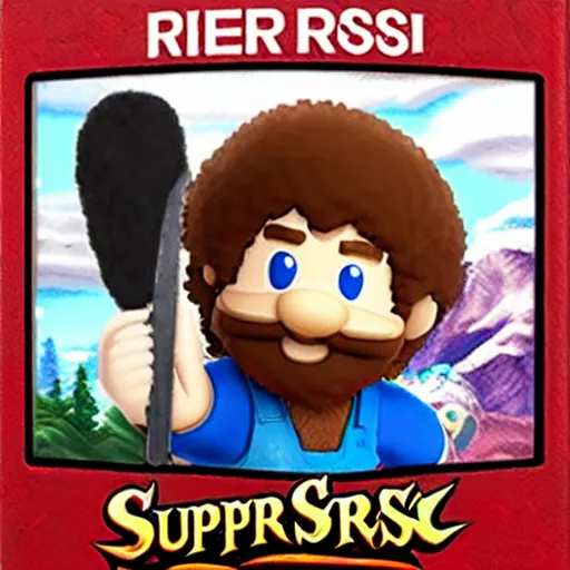 Image similar to Bob Ross character reveal for Super Smash bros ultimate