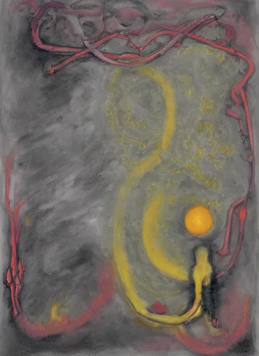 Image similar to biomechanical talisman of solemn void eclipse storm by maggi mcdonald, mark rothko, sabina klein