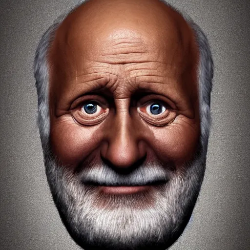 Image similar to portrait of hide the pain harold, accurate and detailed, stock photo, realistic, 8k, by Michelangelo