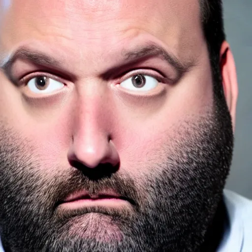 Image similar to Tom Segura looking disgusted