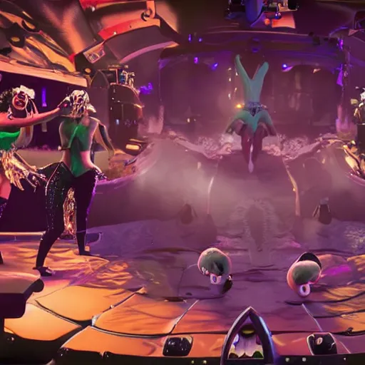 Image similar to a Lady Gaga concert in Sea of Thieves (2018), Unreal Engine