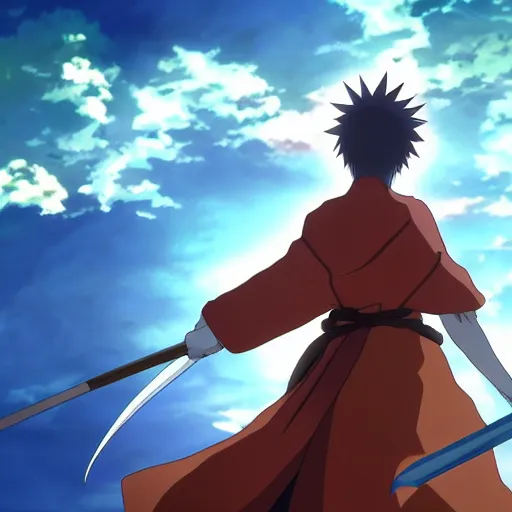 Prompt: “photrealistic 8k hd 2d anime warrior monk, Ufotable, White Fox, Kyoto Animation”