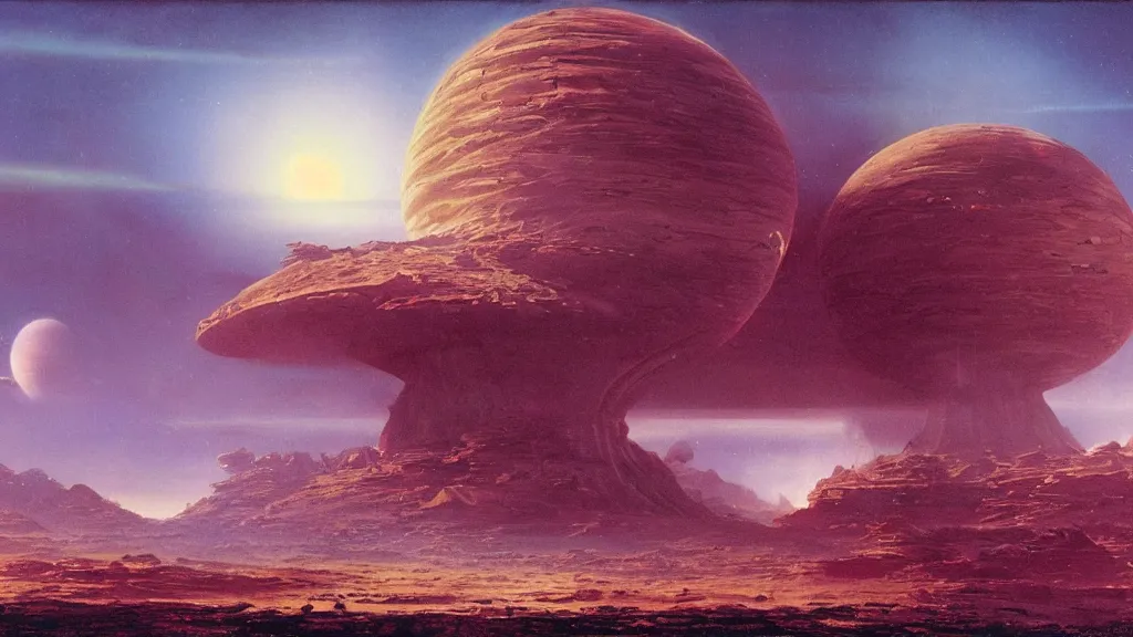 Image similar to alien planet, an empire in upheaval by arthur haas and bruce pennington, cinematic matte painting