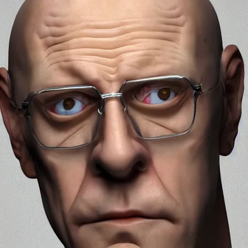 Image similar to A middle-aged Dr. Venture in real life with a hooked nose, a long gaunt face and skinny body and neck, very thin and bald, realistic, very realistic, hyperrealistic, highly detailed, very detailed, extremely detailed, detailed, digital art, oil painting, trending on artstation, headshot and bodyshot, detailed face, very detailed face, extremely detailed face, HD Quality, 8k resolution, very very detailed face, real life