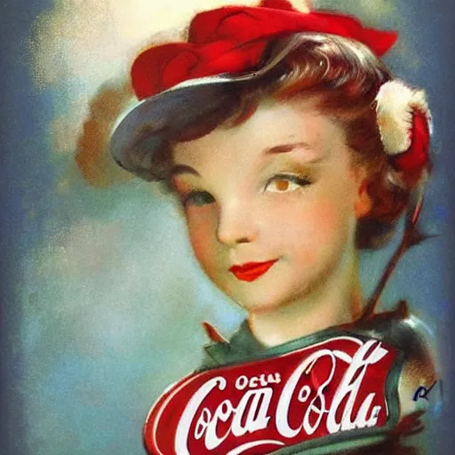 Image similar to ( ( ( ( ( 1 9 5 0 s coca cola ad. muted colors. ) ) ) ) ) by jean - baptiste monge!!!!!!!!!!!!!!!!!!!!!!!!!!!