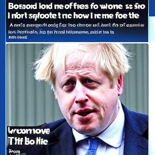 Image similar to boris johnson horror creature