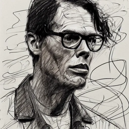 Image similar to a realistic yet scraggly portrait sketch of the side profile of a stern and sophisticated idubbbz, trending on artstation, intricate details, in the style of frank auerbach, in the style of sergio aragones, in the style of martin ansin, in the style of david aja, in the style of mattias adolfsson