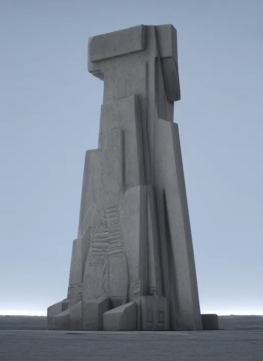 Prompt: highly detailed realistic architecture 3 d render of a futurisctic stele monument made from little atomiums brussels standing near a highway, archdaily, made in unreal engine 4 octane render