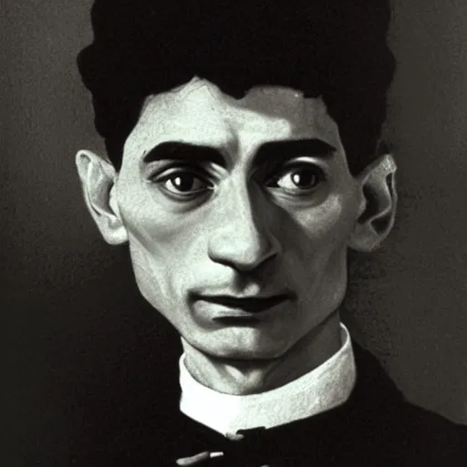 Image similar to Franz Kafka by Caravaggio