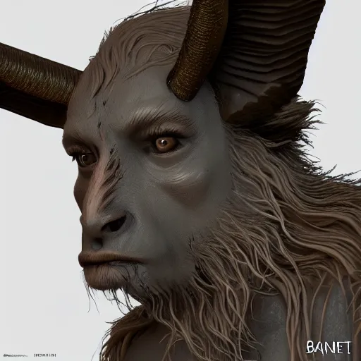 Image similar to a portrait of baphomet, 8 k, zbrush, octane, 8 k, incredibly detailed