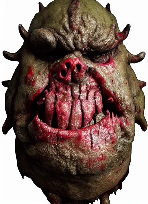 Image similar to Image on the store website, eBay, Wonderfully detailed 80mm Resin figure of a fat ugly monster with bloody dirty skin .