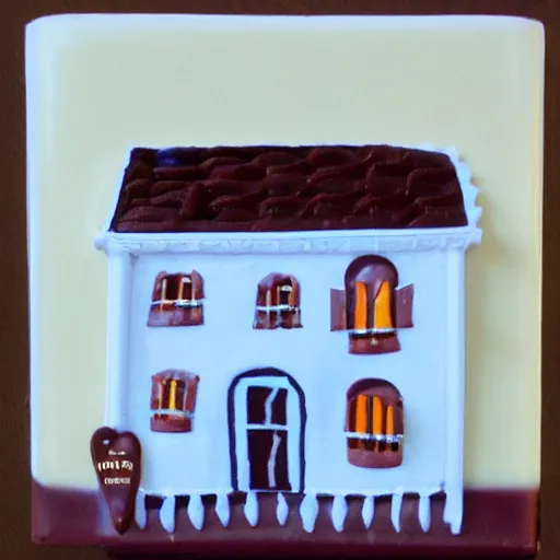 Prompt: une maison en chocolate