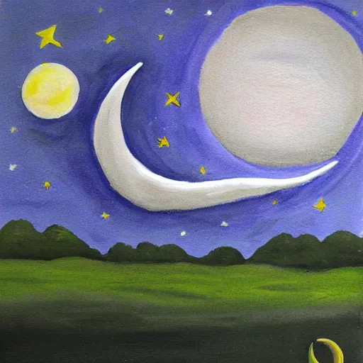 Image similar to crescent moon