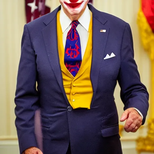 Image similar to joe biden as the joker