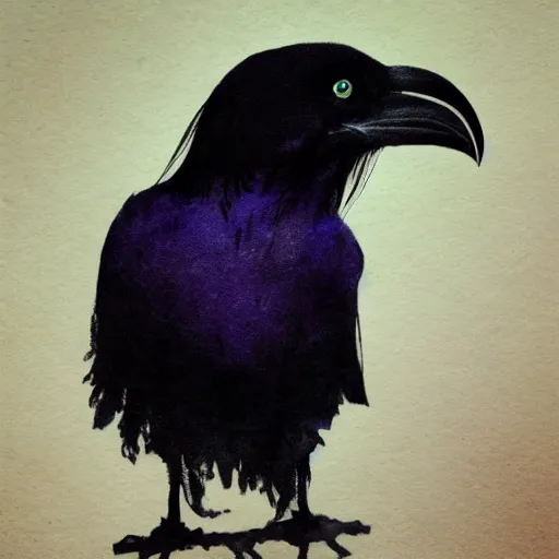 Prompt: the raven child