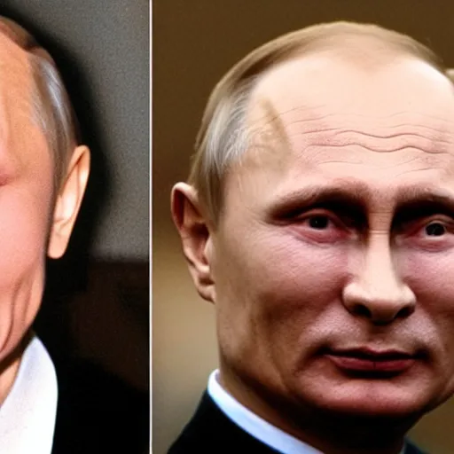 Image similar to Vladimir Putin and Andrei Chikatilo is the same person