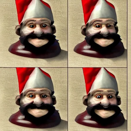 Image similar to gnomes have many faces, victor tietz will not let you lie