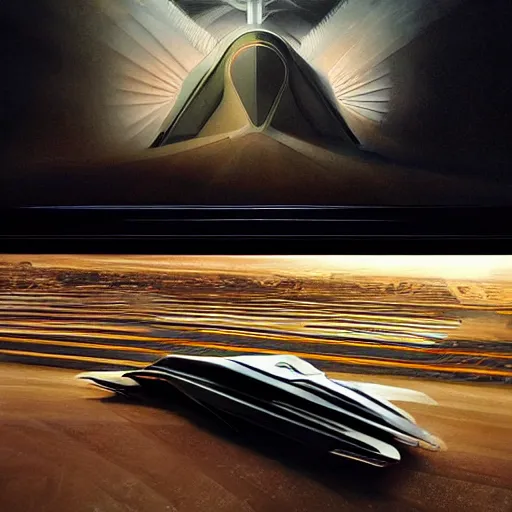 Prompt: sci-fi organic zaha hadid car 50% size and wall structure in the coronation of napoleon painting by Jacques-Louis David and in the blade runner 2049 film search pinterest keyshot product render 4k in dark plastic