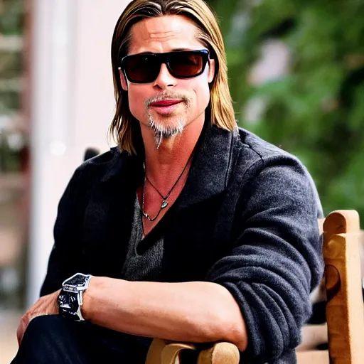 Prompt: dslr photo portrait still of 3 4 year old brad pitt at age 7 4 at 7 4!!!, 8 5 mm f 1. 8